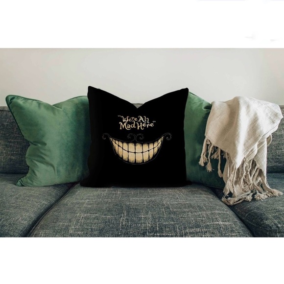We're All Mad Here Pillow Case 2 Set - Picture 2 of 6